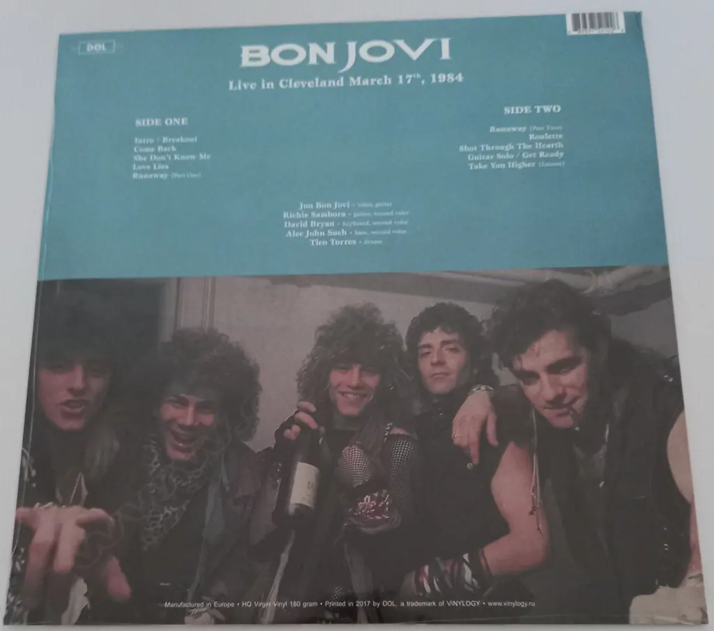 Bon Jovi, Live In Cleveland March 17th, 1984 (Sealed Album) Image 1++